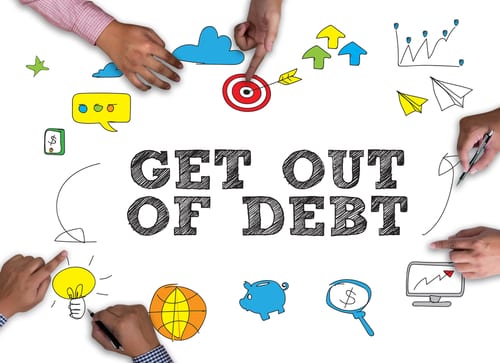 Get out of debt and become debt free