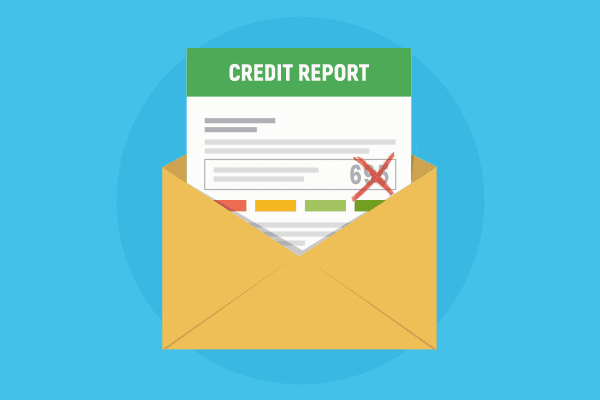 Credit report with an error on it