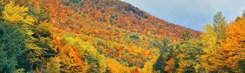 New Hampshire landscape in autumn